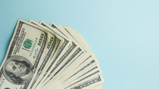 Money American dollar background
